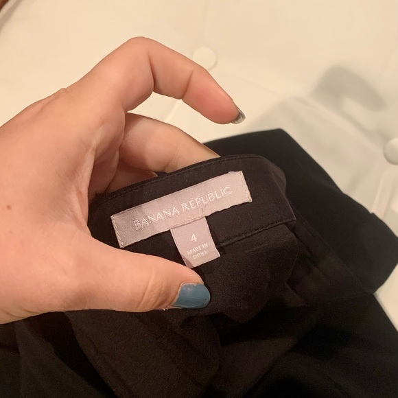 Black Asymmetrical Front Skirt - Picture 4 of 4